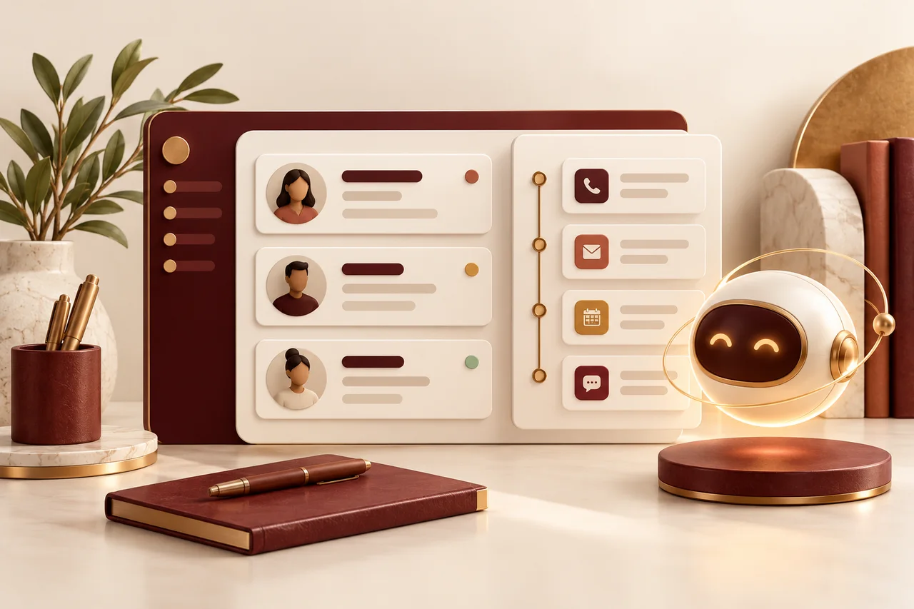 Concept illustration for AI CRM Integration
