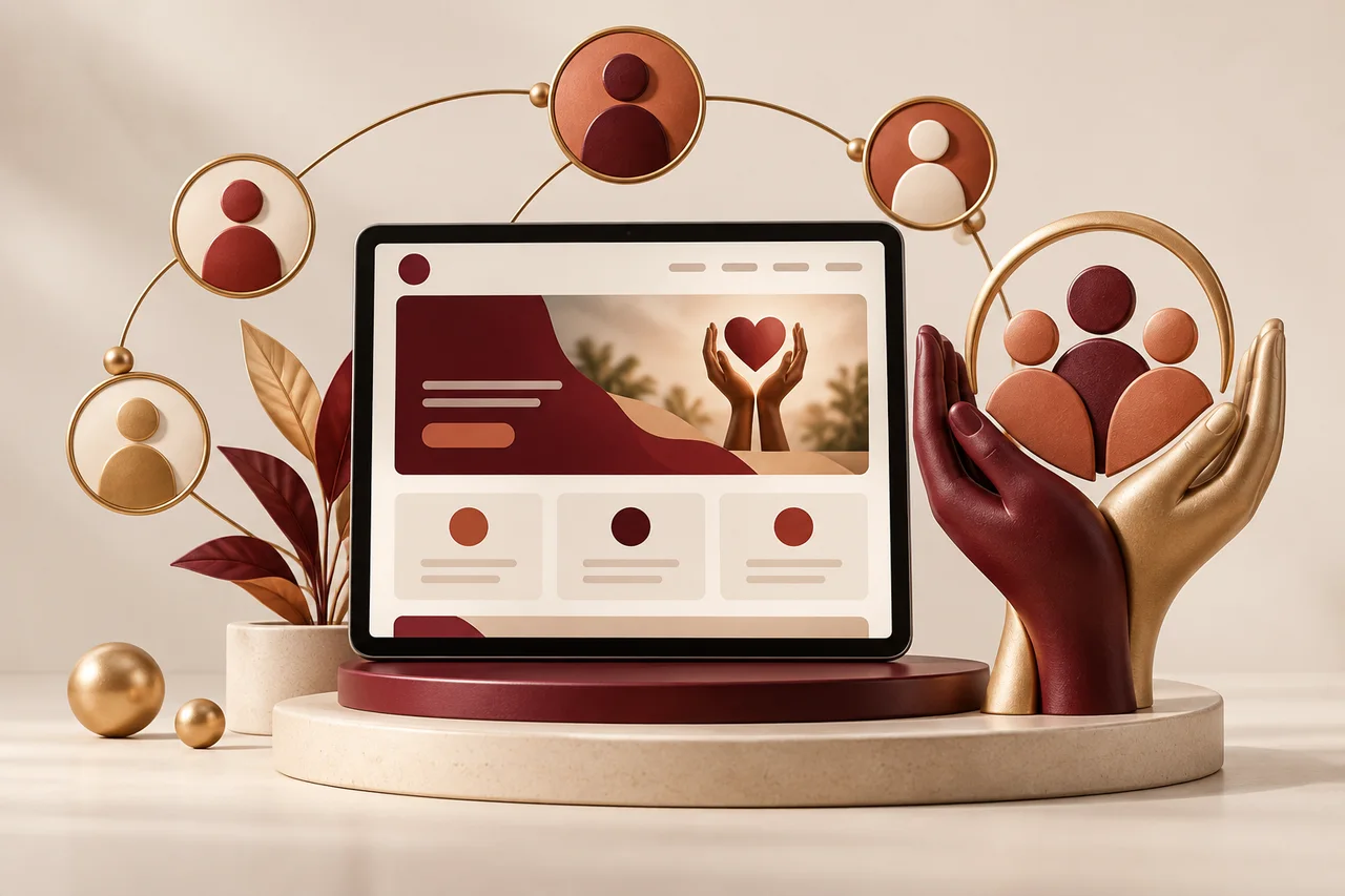 Concept illustration for NGO / Trust Website