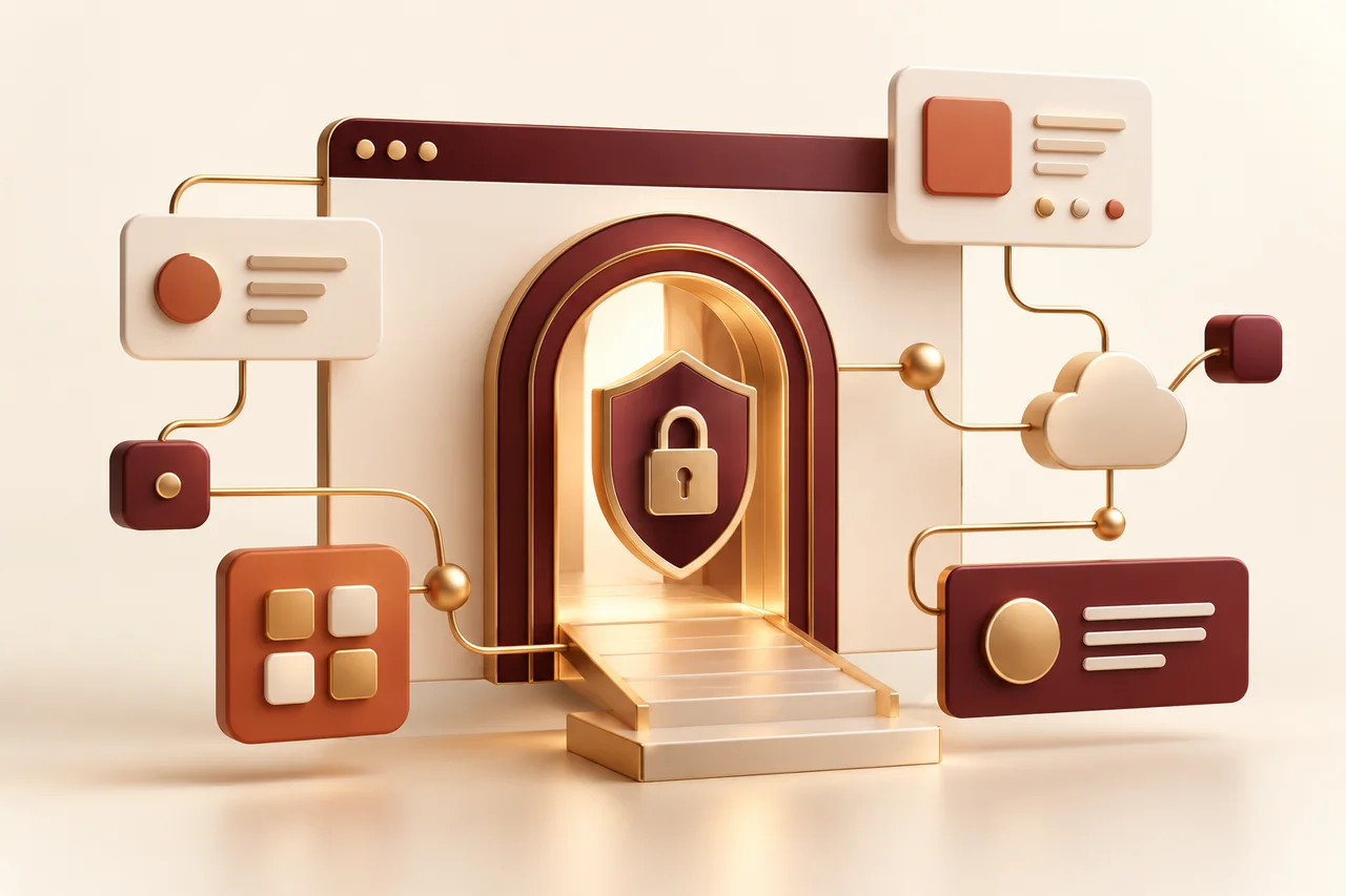 Concept illustration for Web Application Development