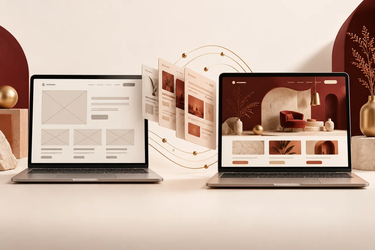 Concept illustration for Website Redesign